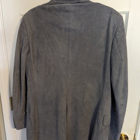 Golden Lancer Men's Suede Powder Blue Blazer sz 42 Imported Materials USA Made - Picture 9 of 14